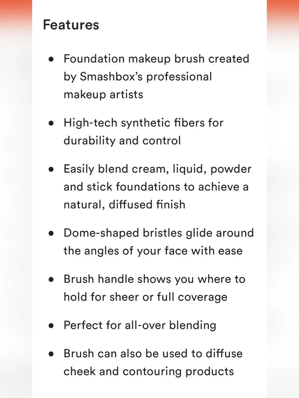Smashbox Camera Ready Blurring Foundation Brush